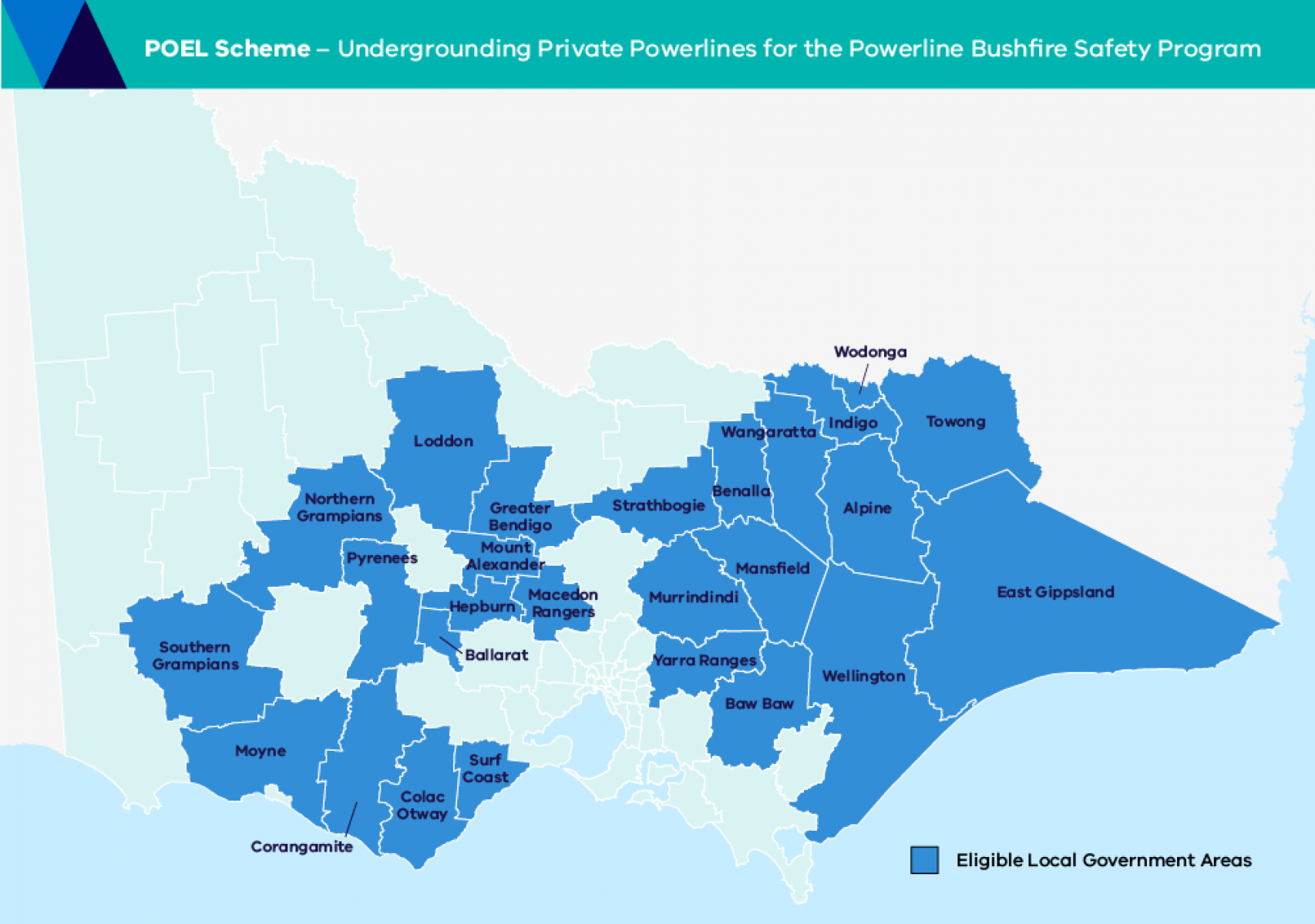 New Powerline Replacement Grant map