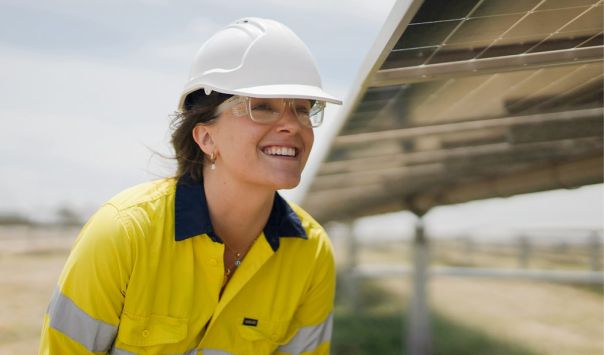 woman working in energy
