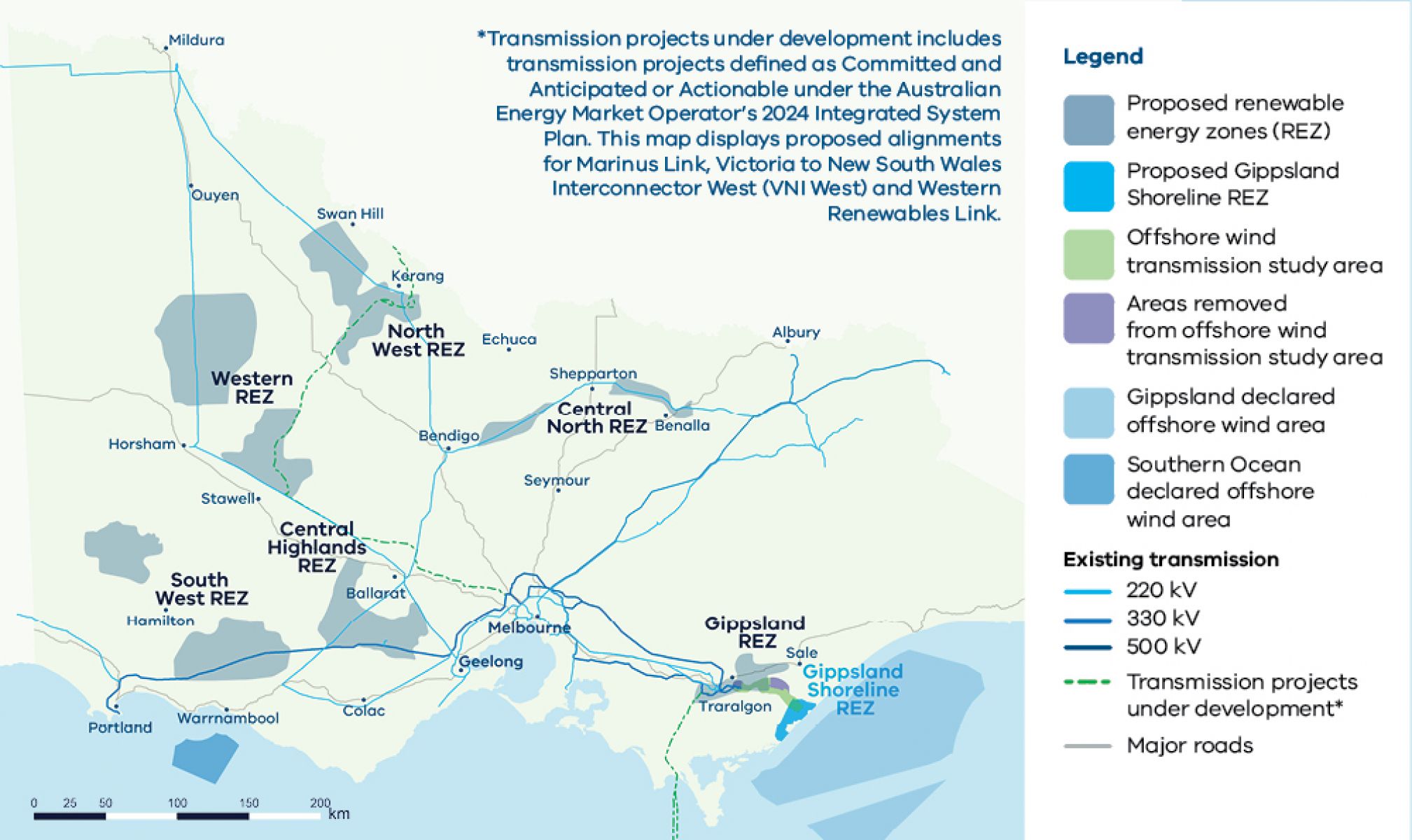 Map of the Renewable Energy Zones