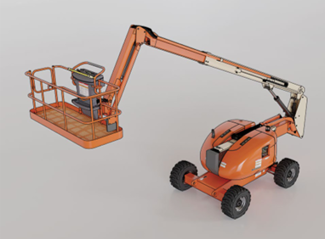 Self-propelled lift boom equipment