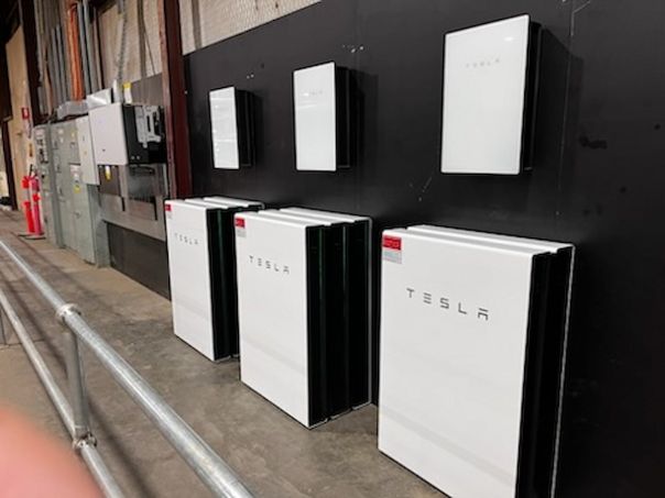 A bank of batteries at Merriwa. 
